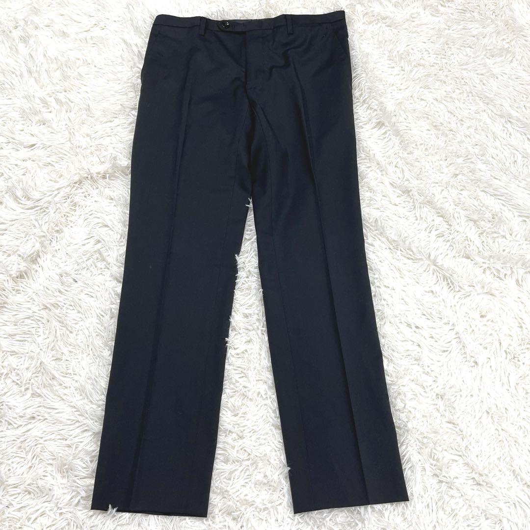 スーツセレクト セットアップ 黒 2B シングルスーツ ストレッチ