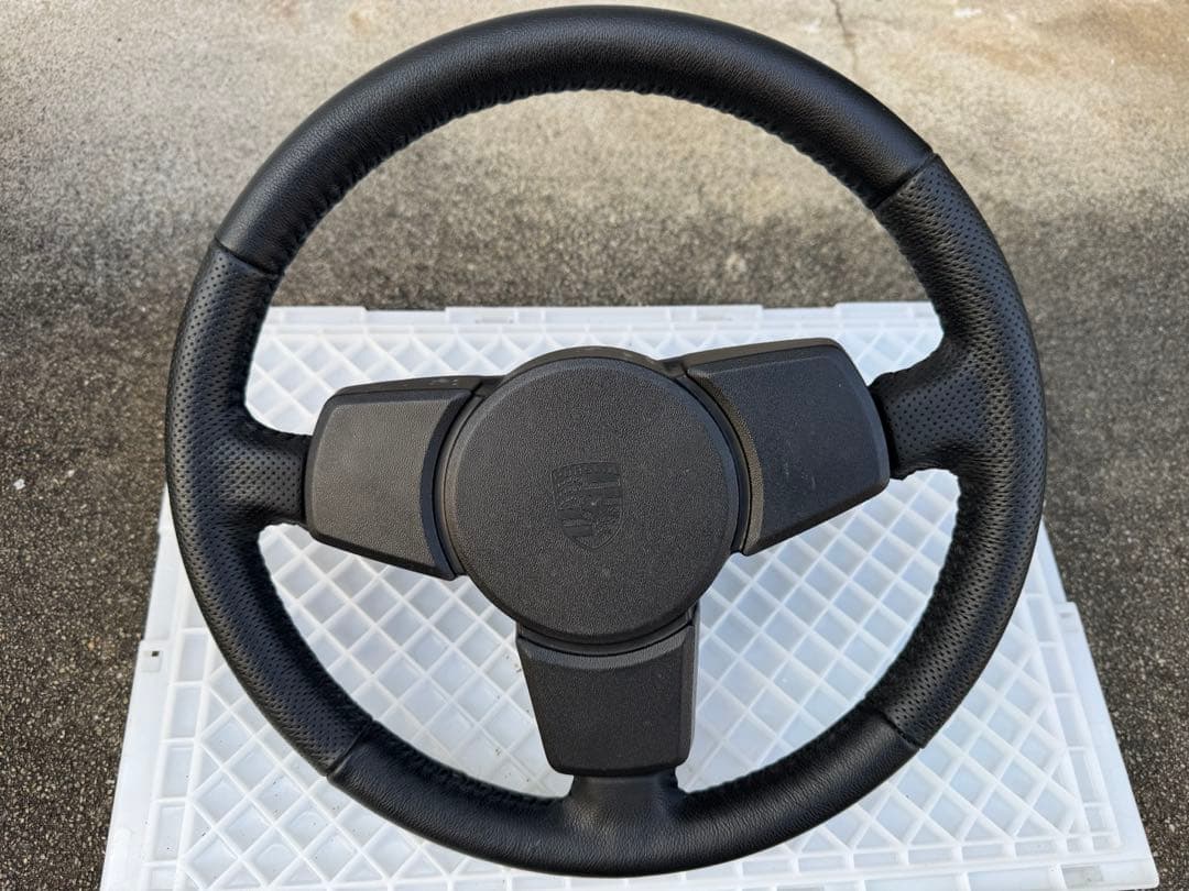 空冷ポルシェ純正911(930)ステアリング当時物レストア