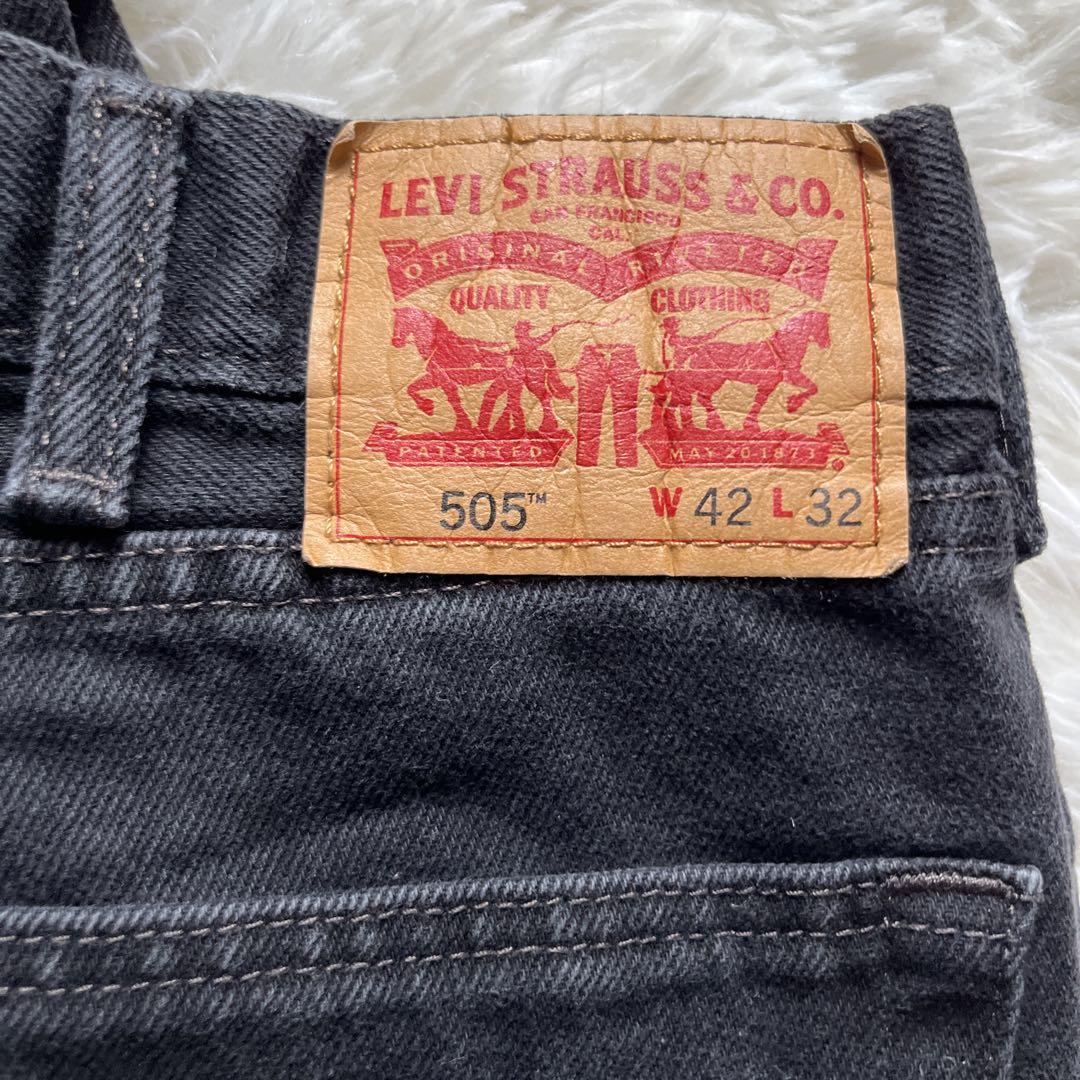 【ビッグサイズ】Levi's 505 W42 ブラック