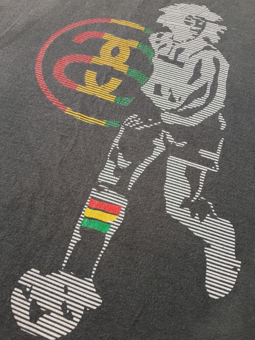 old stussy ロンT　ボブ・マーリーフォト　サッカーラスタ old stussy ロンT ボブ・マーリーフォト サッカーラスタ - メルカリ