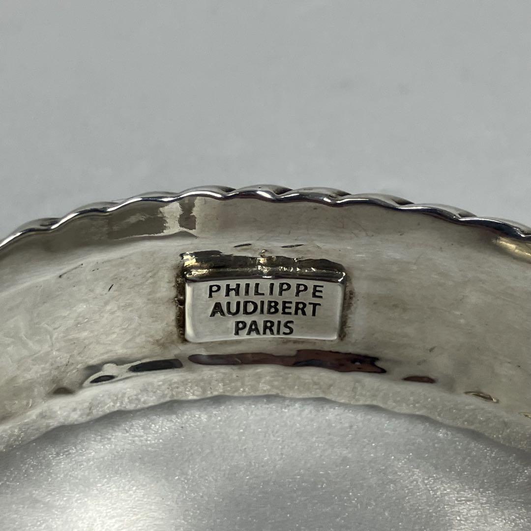 【美品】PHILIPPEAUDIBERT ツイストバングル　シルバー　SV925