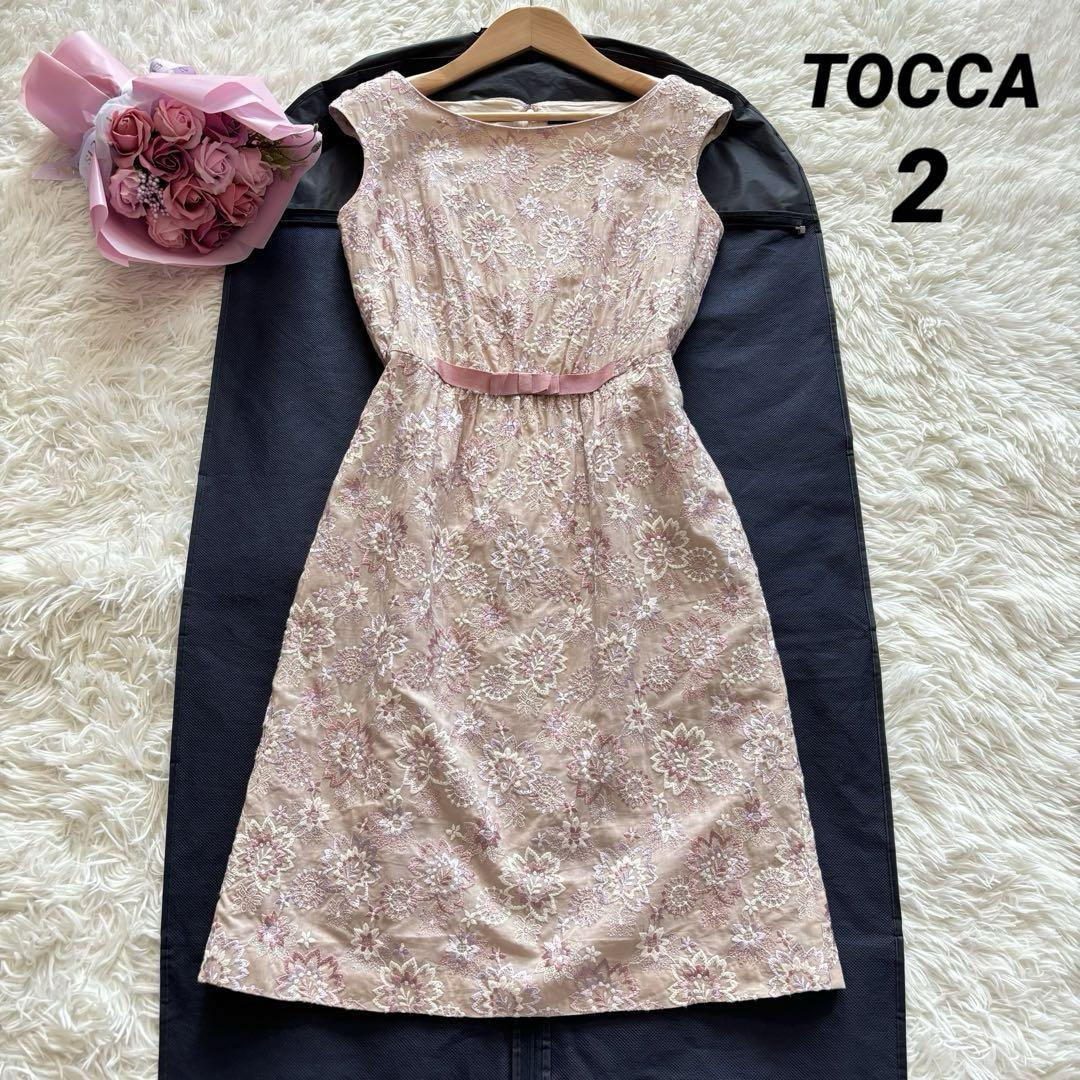 sato♡TOCCA 総刺繍 ノースリーブ ワンピース ドレス 160cm sato♡様専用TOCCA 総刺繍 ノースリーブ ワンピース ドレス