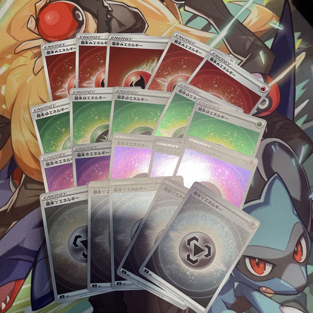 ポケモンカード 基本エネルギー ミラー 各12枚 まとめ売り
