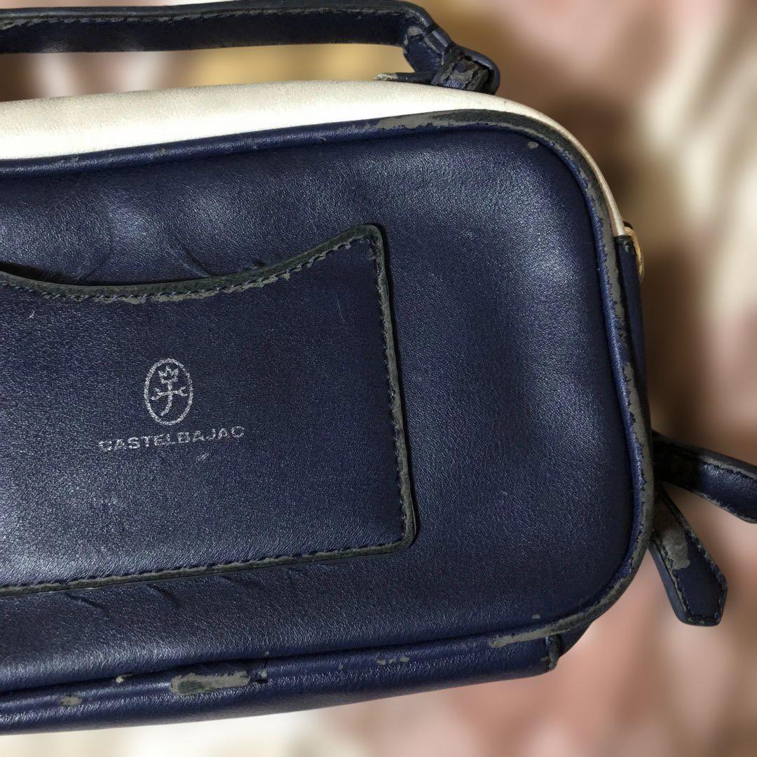 ⭐️新品タグ付⭐️カステルバジャック CASTELBAJAC バッグ　ネイビー CASTELBAJAC ショルダーバッグ ネイビー/レッド カステル