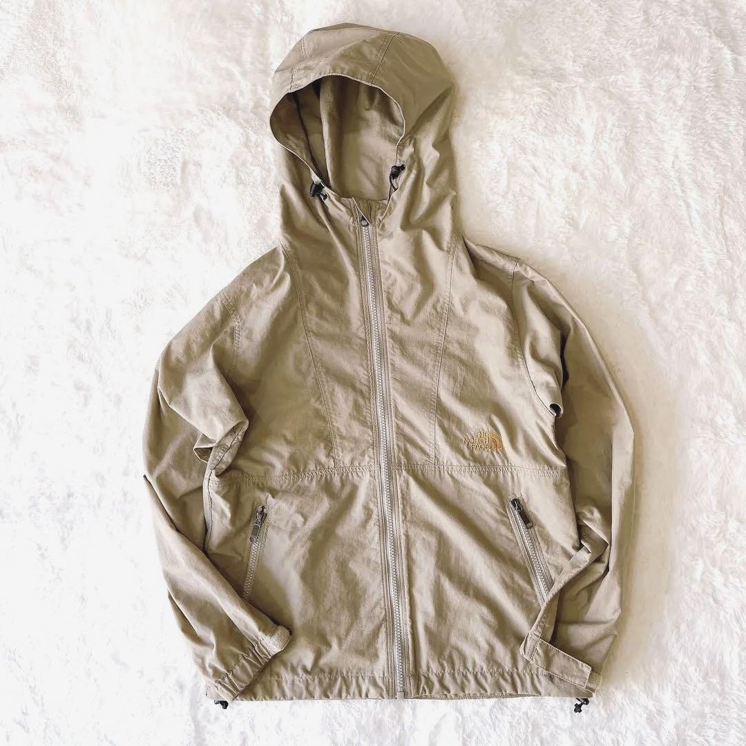 THE NORTH FACE コンパクトジャケットベージュ S マンウテンパーカ
