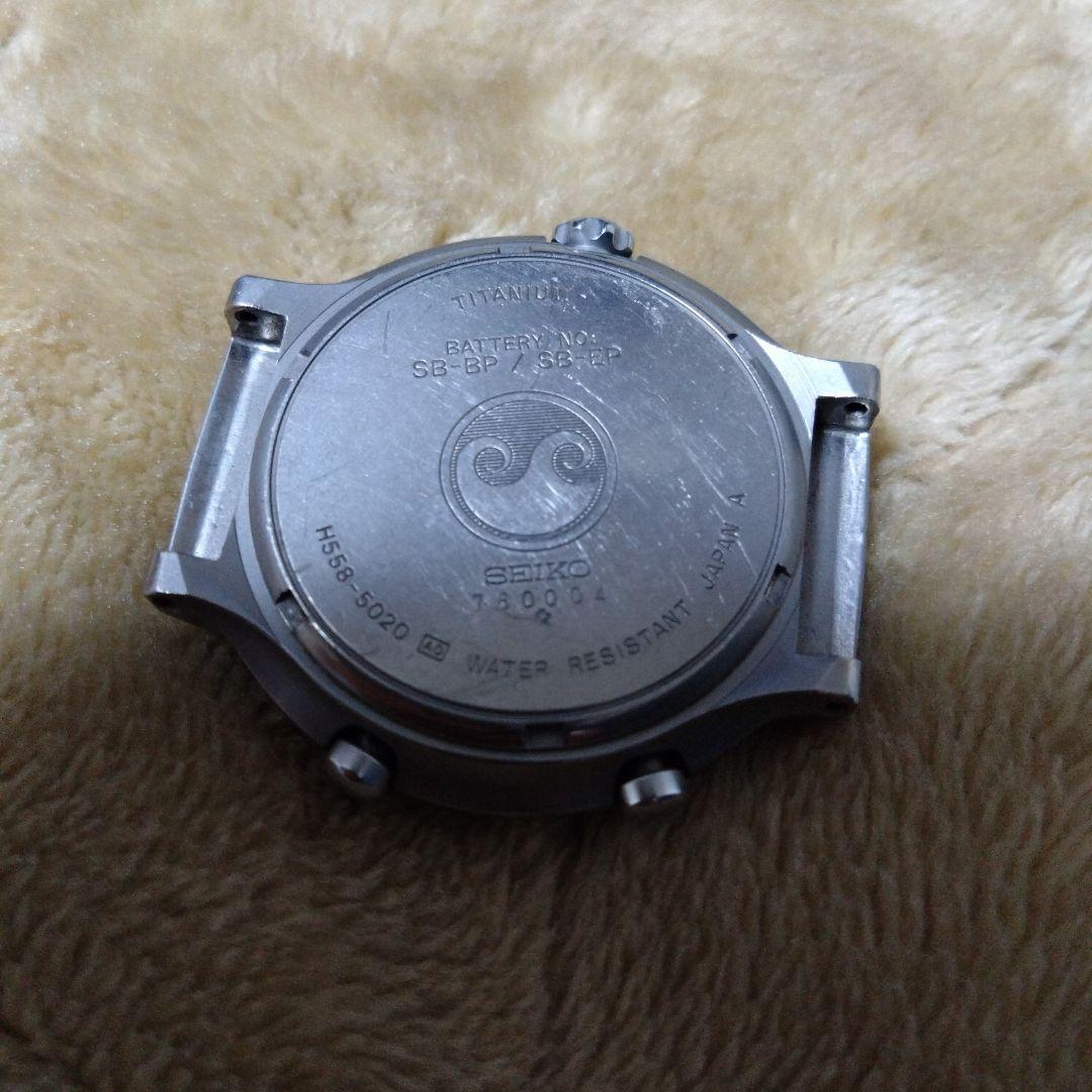 SEIKO フィールドマスター H558-5020 チタン 黒文字盤