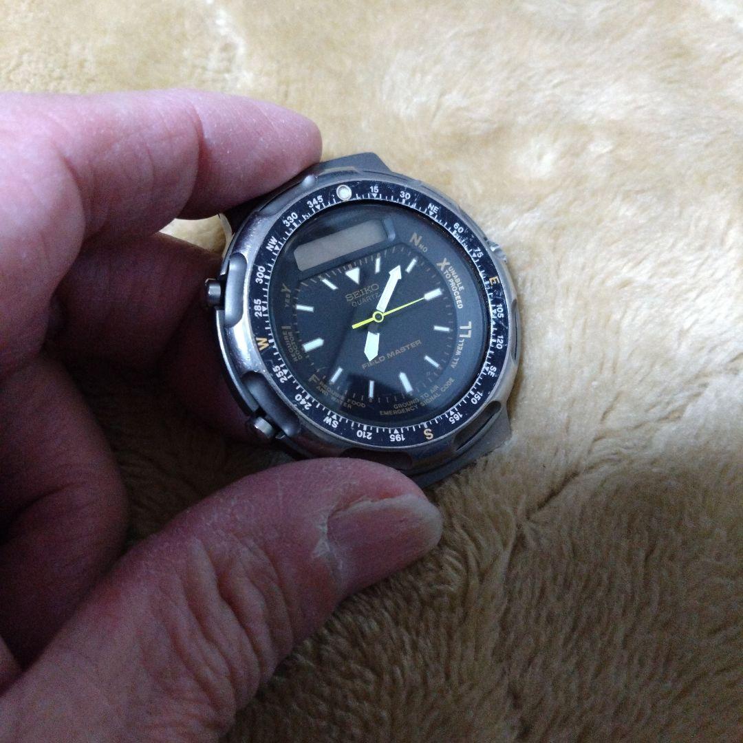 SEIKO フィールドマスター H558-5020 チタン 黒文字盤