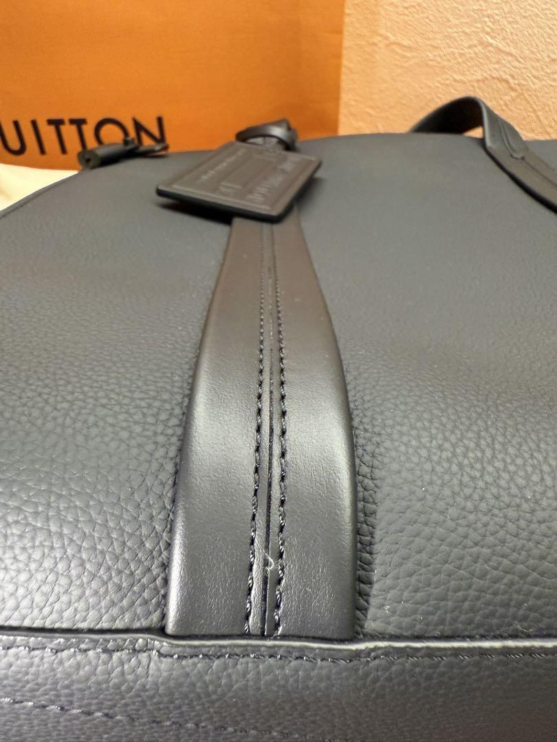 Louis Vuitton 黒 レザーバッグ　トートバッグ