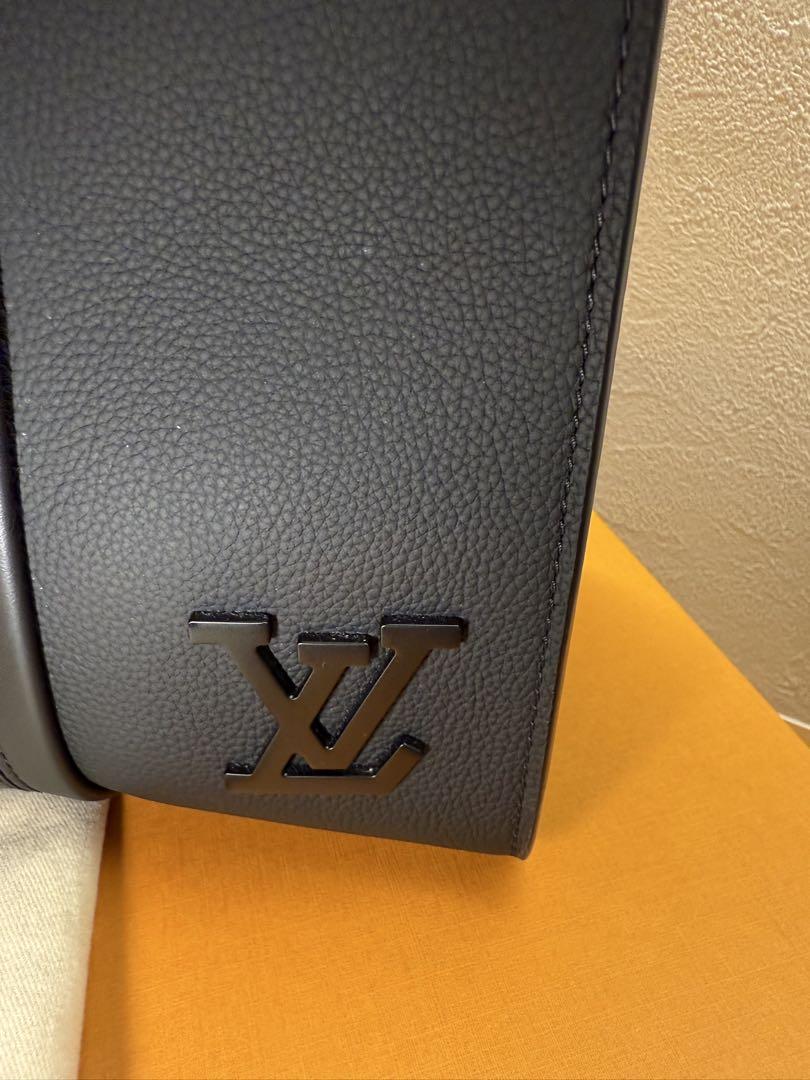 Louis Vuitton 黒 レザーバッグ　トートバッグ