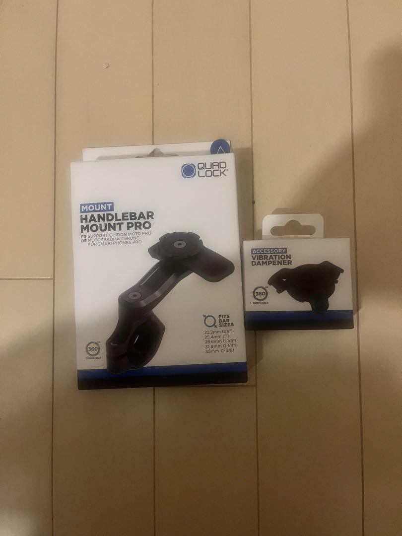 QUAD LOCK ハンドルバーマウント+ヴァイヴレーションダンパー バイク用 衝撃(振動)吸収ダンパー｜クアッドロック