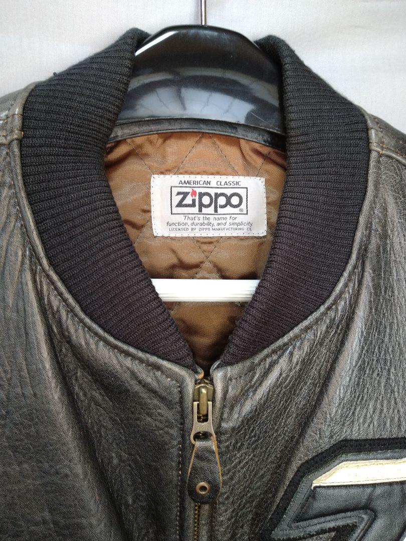 zipoo ジッポー　革ジャン　羊革