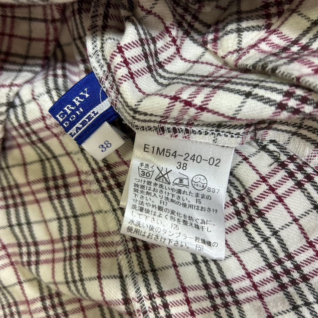 希少】BURBERRY リボンタイ ボウタイ ブラウス ノバチェック 38