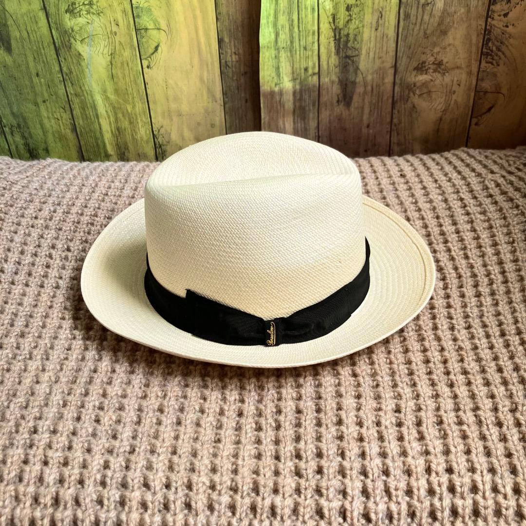 専用新品　ボルサリーノ　定価7万　パナマハット　Mサイズ　ファイン　ハット　帽子 楽天市場】BORSALINO パナマ ファイン ミドルブリム[PANAMA FINE