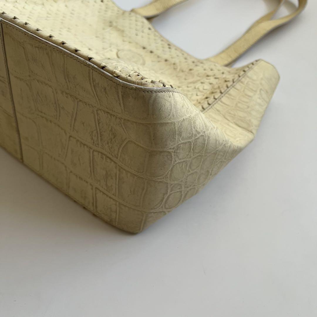 90s FENDI CROCODILE PYTHON HAND BAG