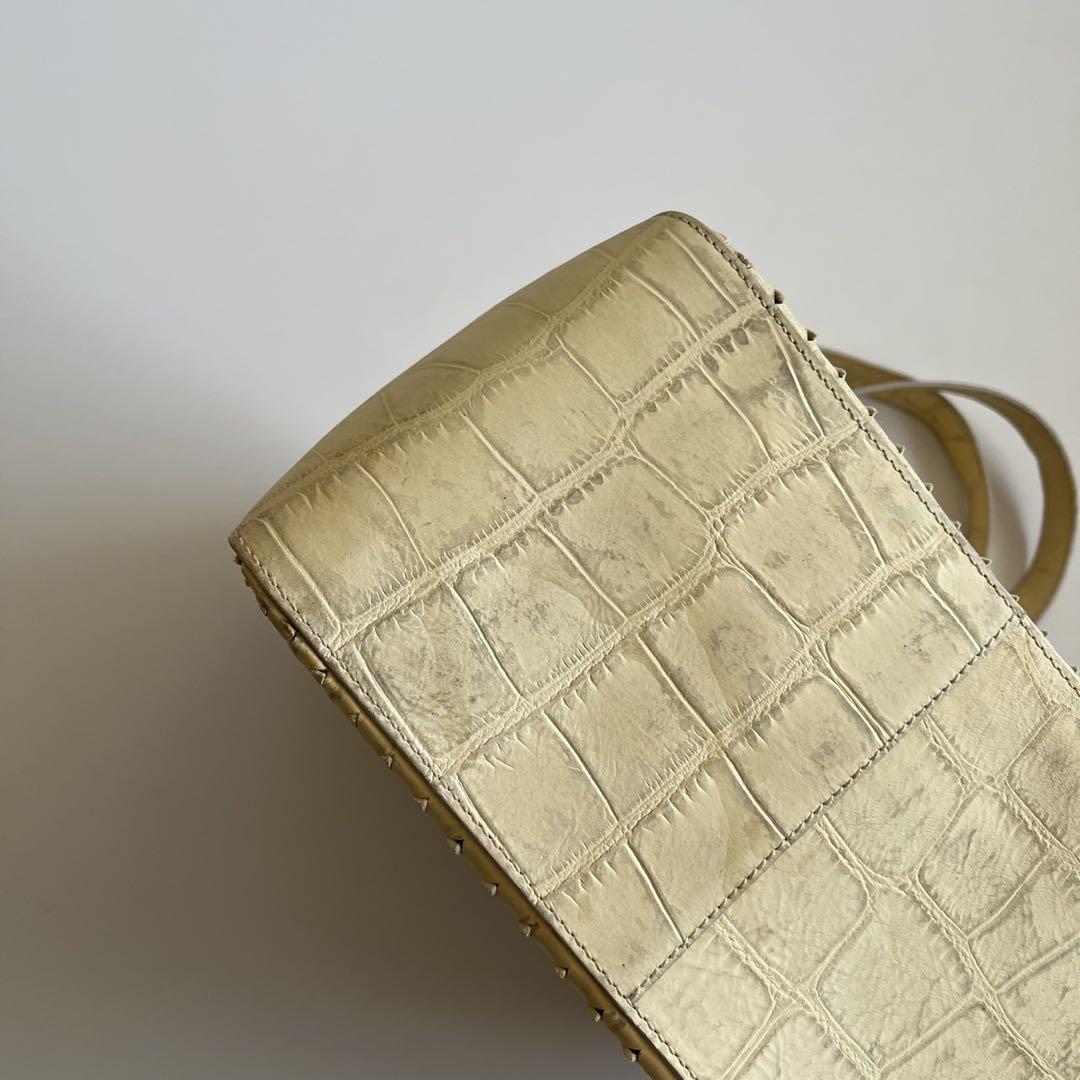 90s FENDI CROCODILE PYTHON HAND BAG