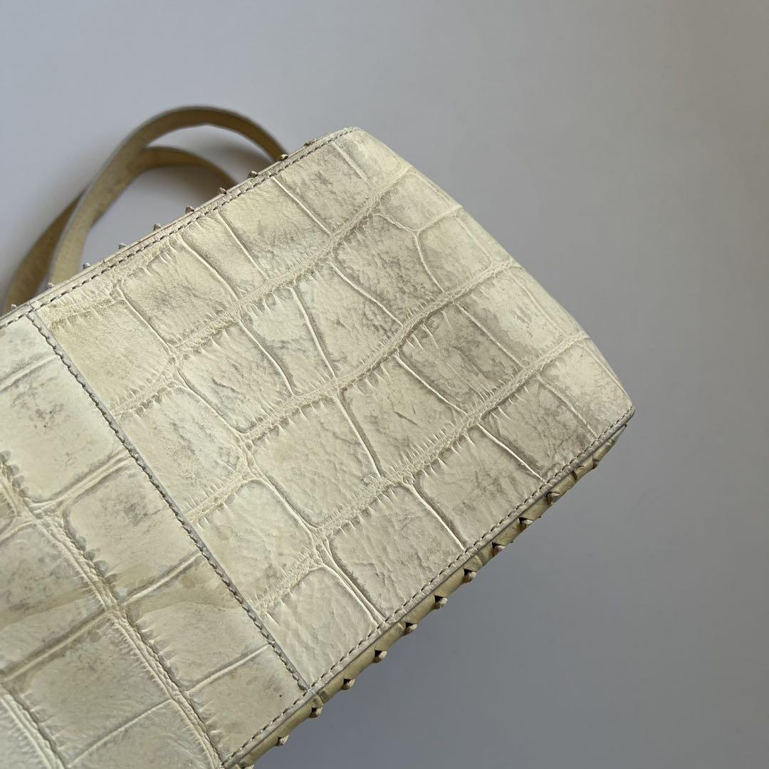 90s FENDI CROCODILE PYTHON HAND BAG