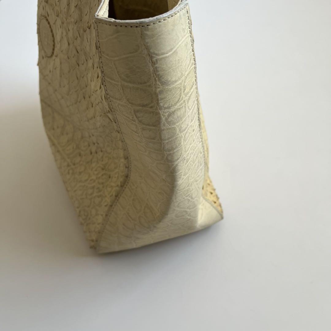 90s FENDI CROCODILE PYTHON HAND BAG