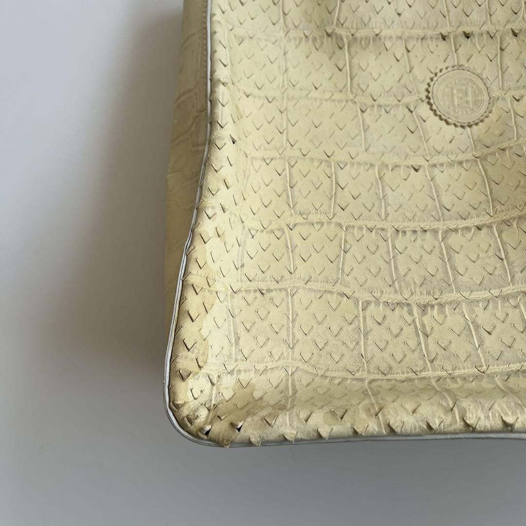 90s FENDI CROCODILE PYTHON HAND BAG