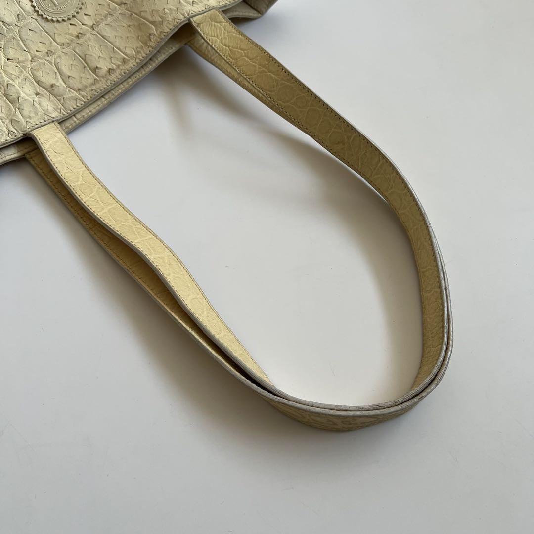 90s FENDI CROCODILE PYTHON HAND BAG