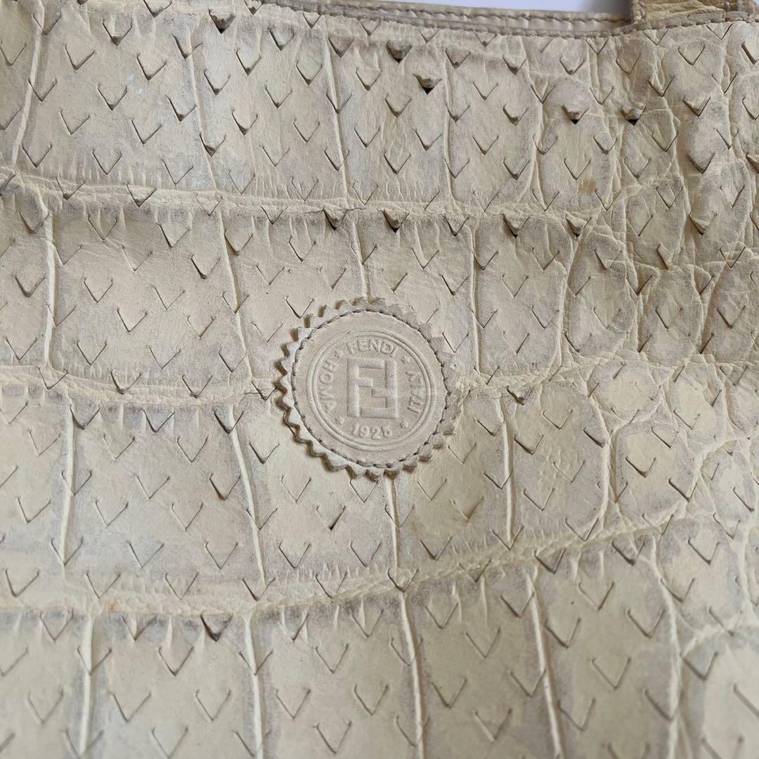 90s FENDI CROCODILE PYTHON HAND BAG