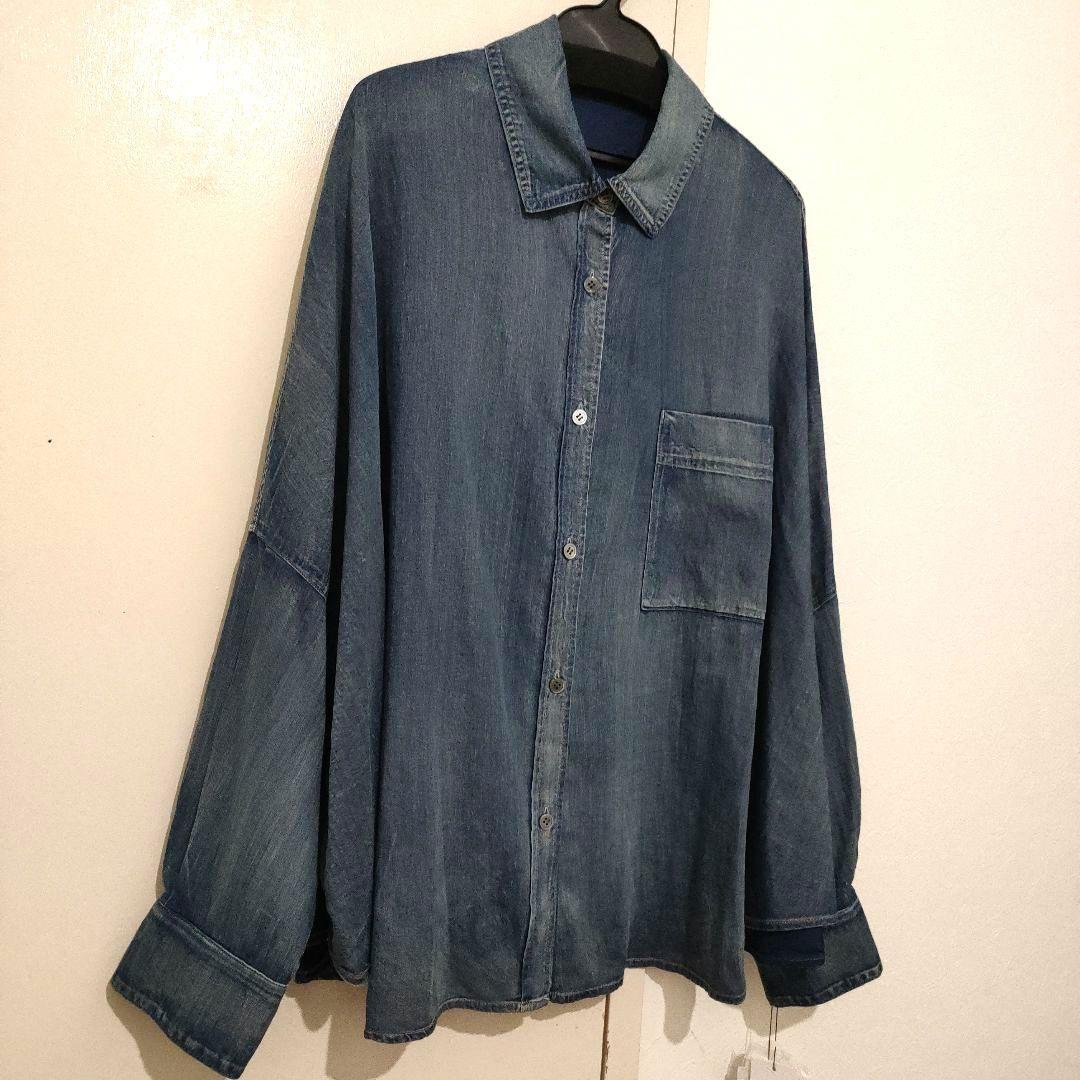 今期 新品 Gready Brilliant AuieF ドルマンデニム長袖T