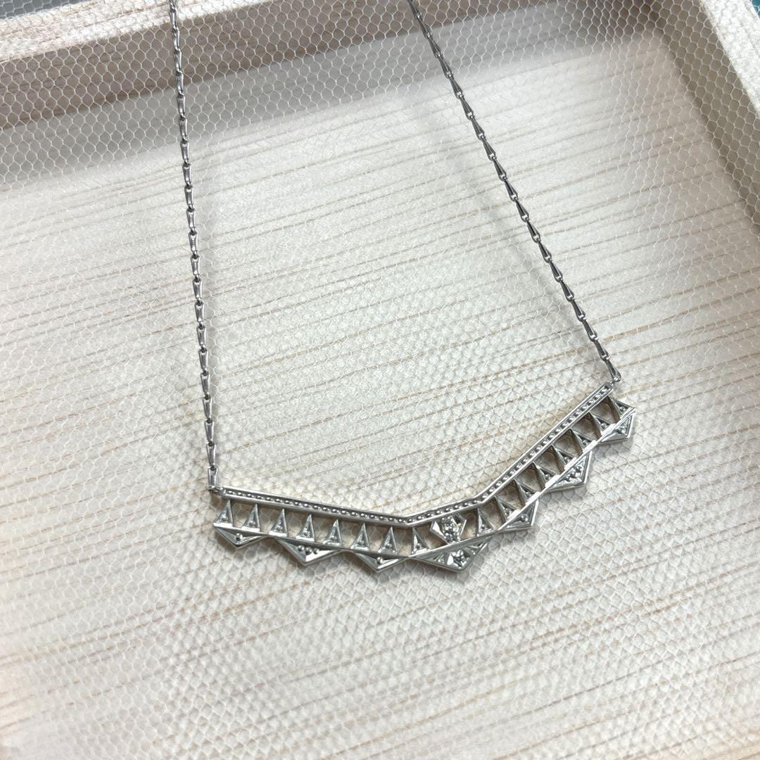 【美品】agete トライバル柄　ネックレス
