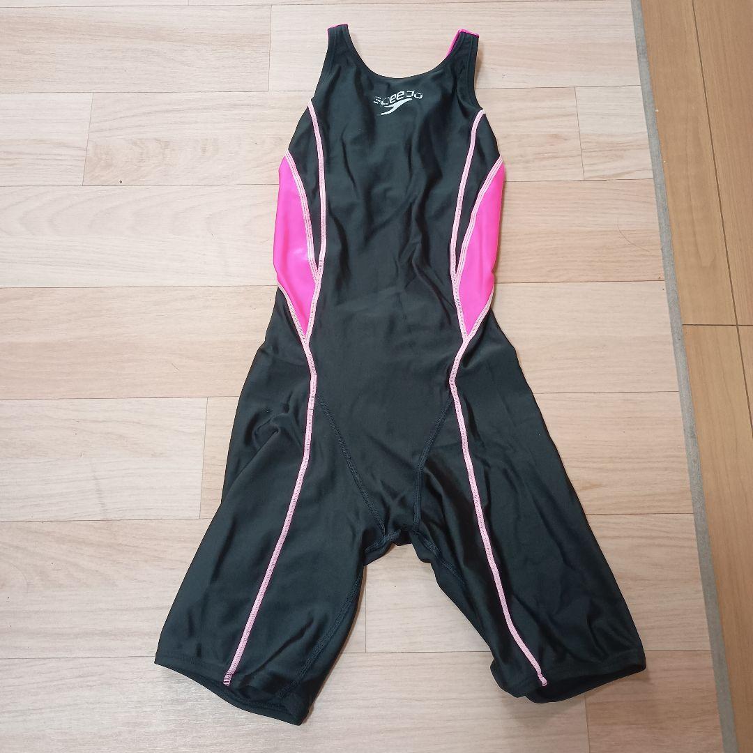 speedo レディース スポーツ用水着 L ブラック/ピンク Speedo スポーツ用水着 ブラック/ピンク サイズ150 女の子用