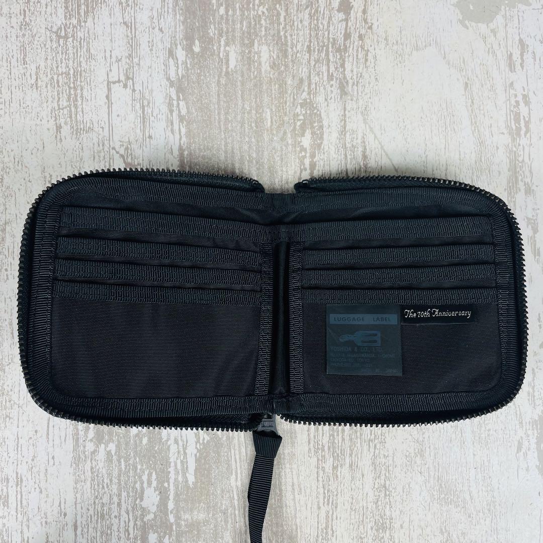 【極美品】PORTER ラゲッジレーベル　二つ折り財布 70周年限定品