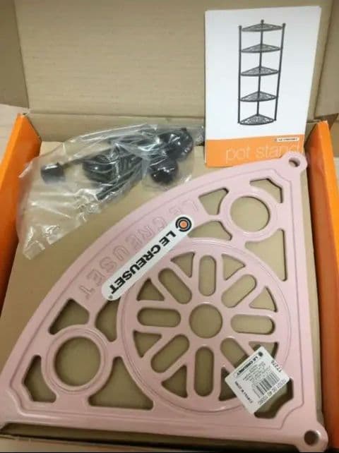 ルクルーゼ ポットスタンド シフォンピンク 5段LE CREUSET