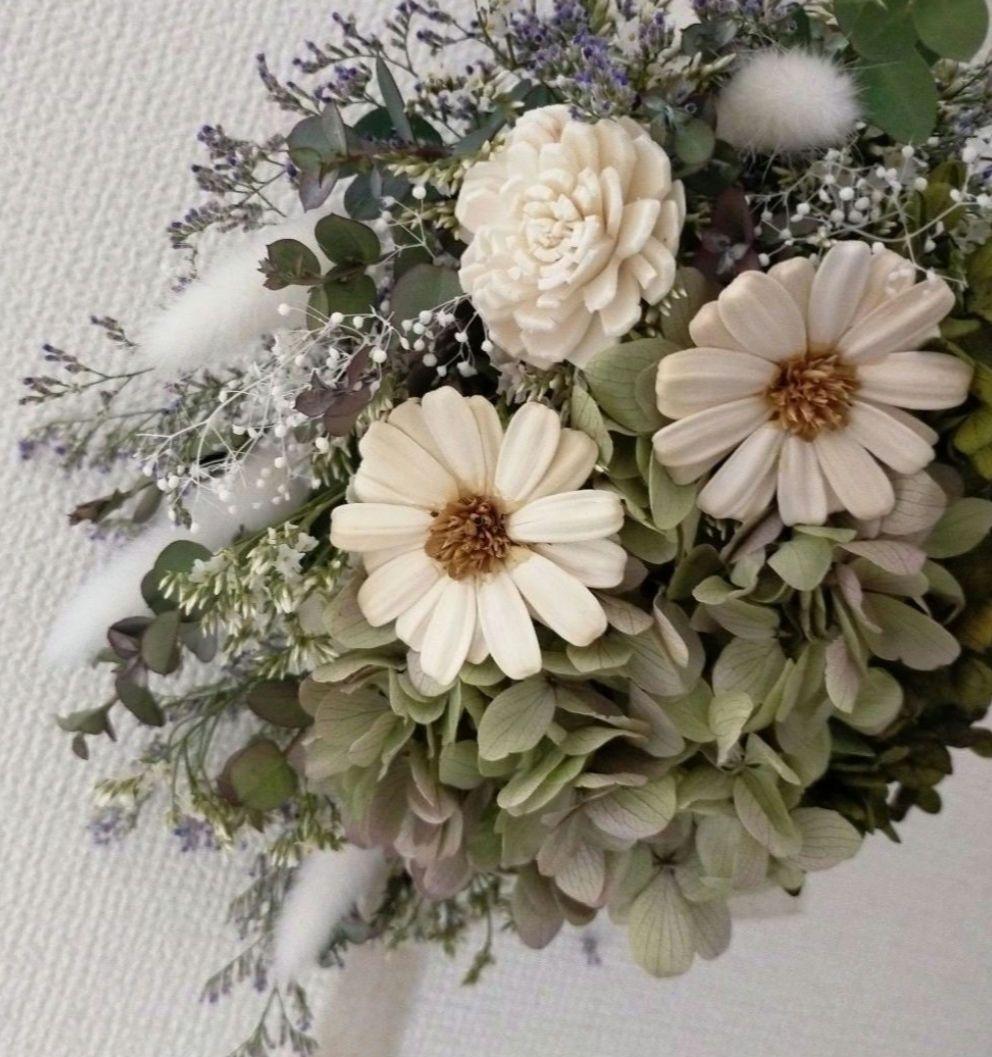 ♡ももページ♡紫陽花ウェディングブーケgreen&white♡