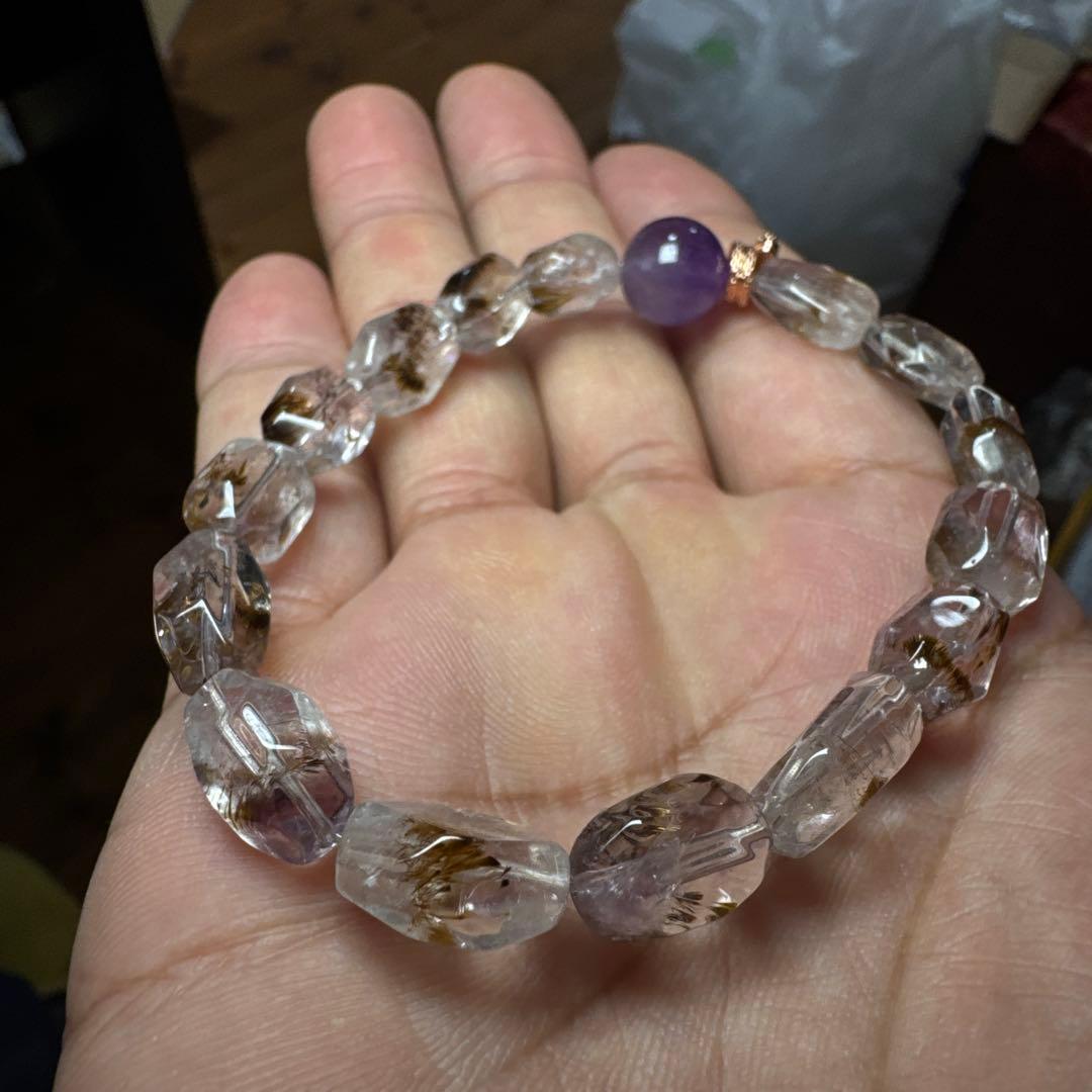 高品質　スーパーセブン　ブレスレット　パワーストーン　人気