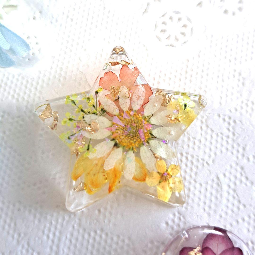 No.24 可愛いお花のマグネット♡固まるハーバリウム3個set