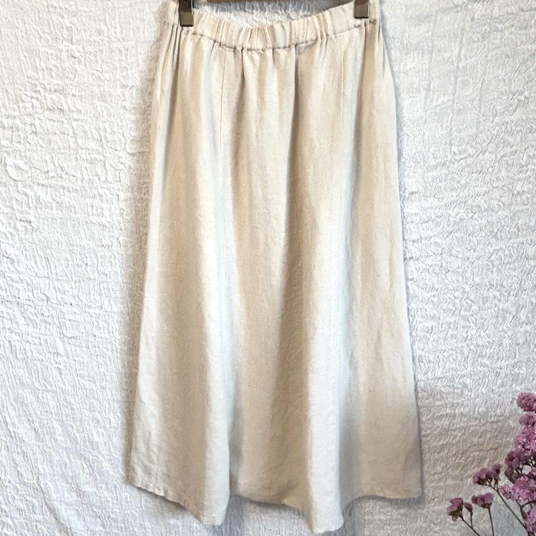 evameva (エヴァムエヴァ) linen sarrouel pants / リネン