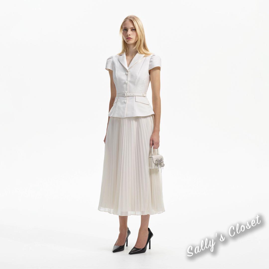 ❤️人気新作 新品♡ SelfPortrait 白切替ロングワンピース♡　A91