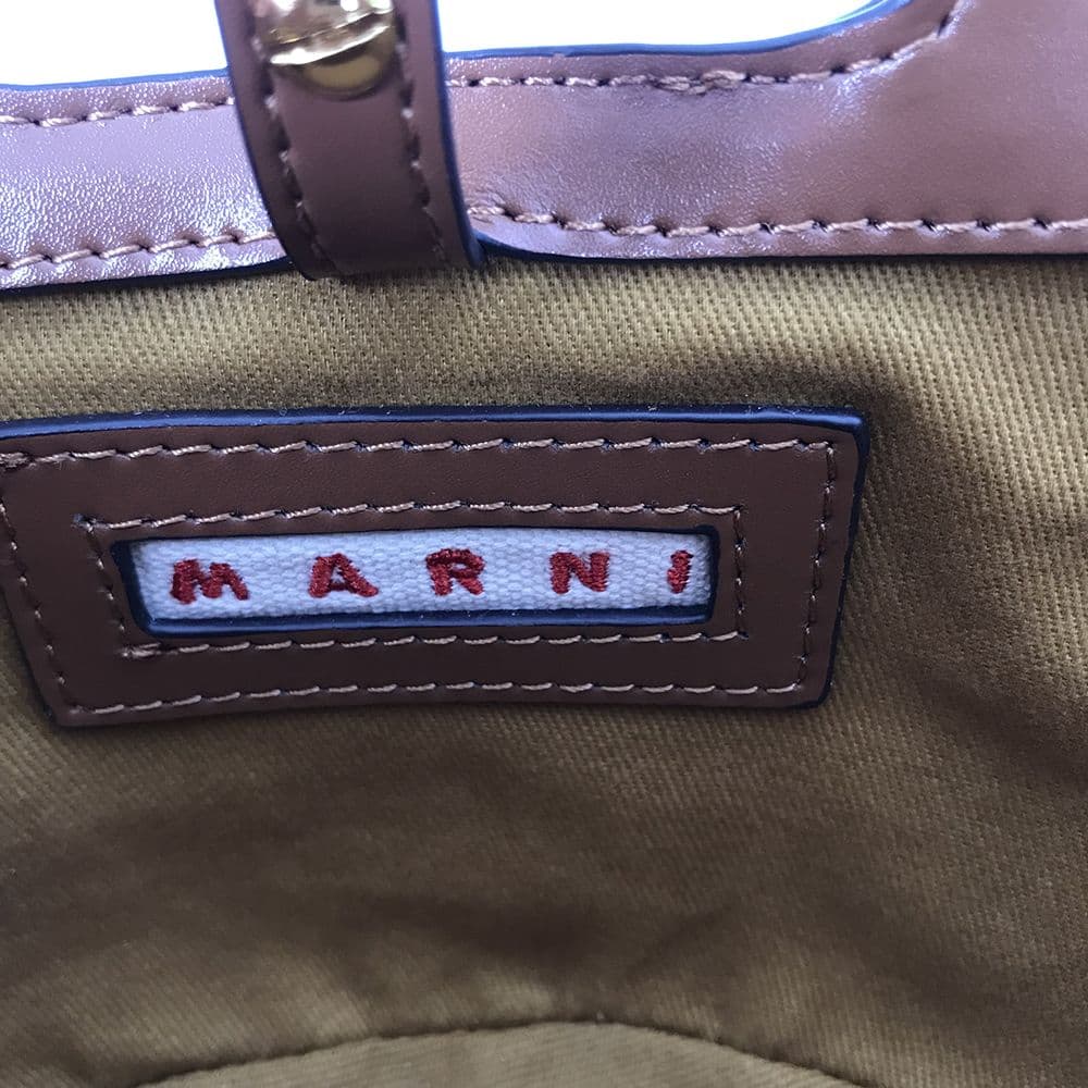 希少!!MARNI かごバッグ ローシェンナブラウン ショルダーバッグ
