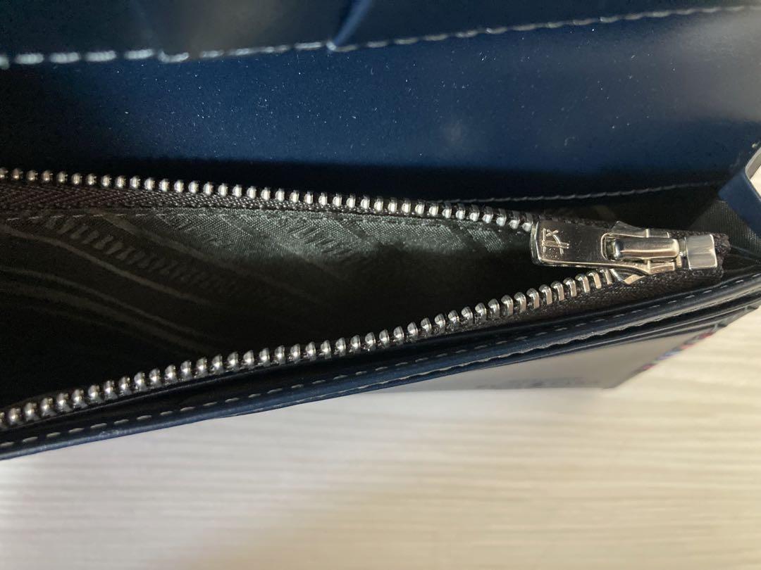 【極美品】FUJITAKA 長財布 コードバン ダークブラウン × ネイビー