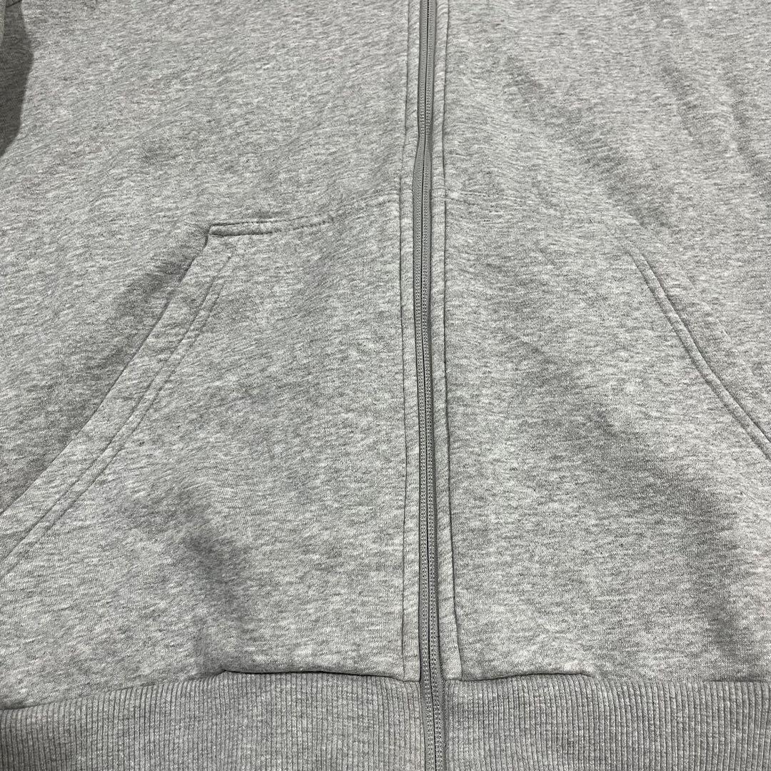 【海外輸入】adidas パーカー グレー L フード付 バックプリントあり