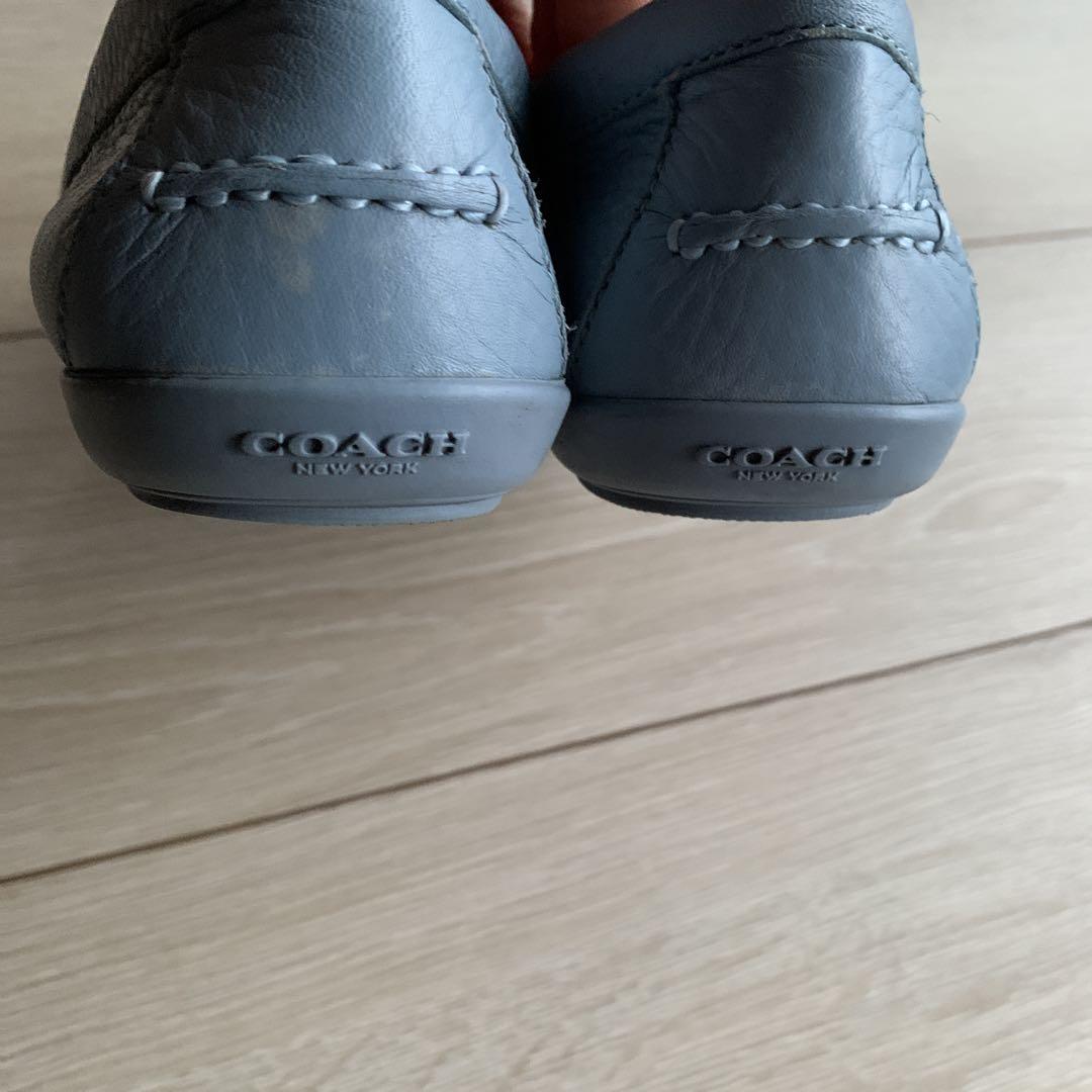 週末SALE！COACH レザー コインローファー 23.5ドライビングシューズ 週末SALE！COACH レザー コインローファー 23.5ドライビング