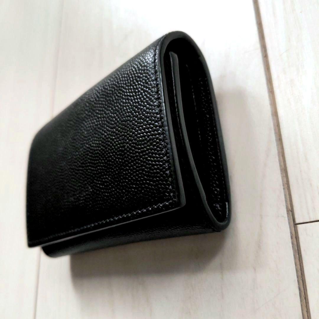 最終値下げ【極美品】SAINT LAURENT キーケース型三つ折り財布 レザー