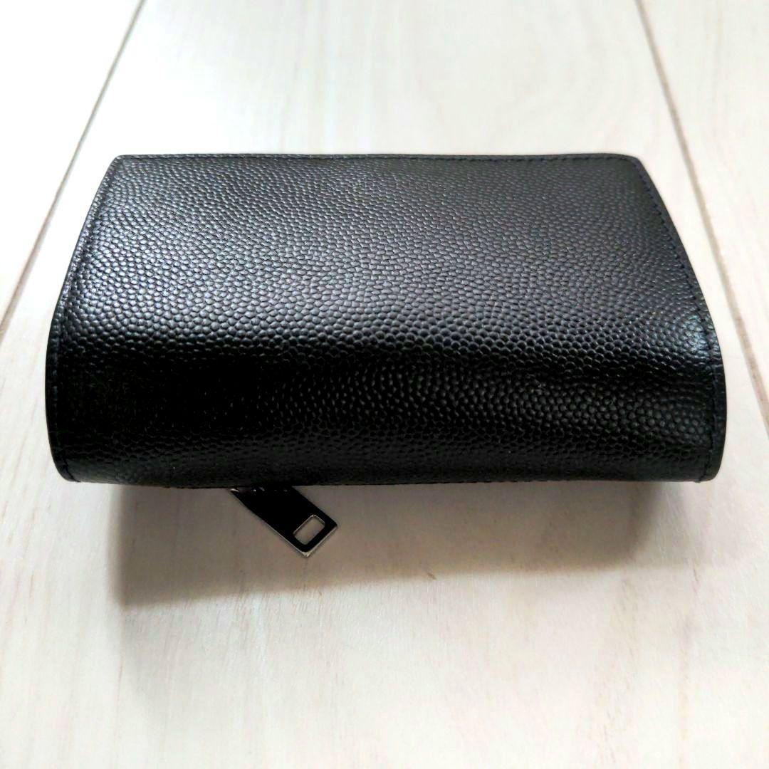 最終値下げ【極美品】SAINT LAURENT キーケース型三つ折り財布 レザー