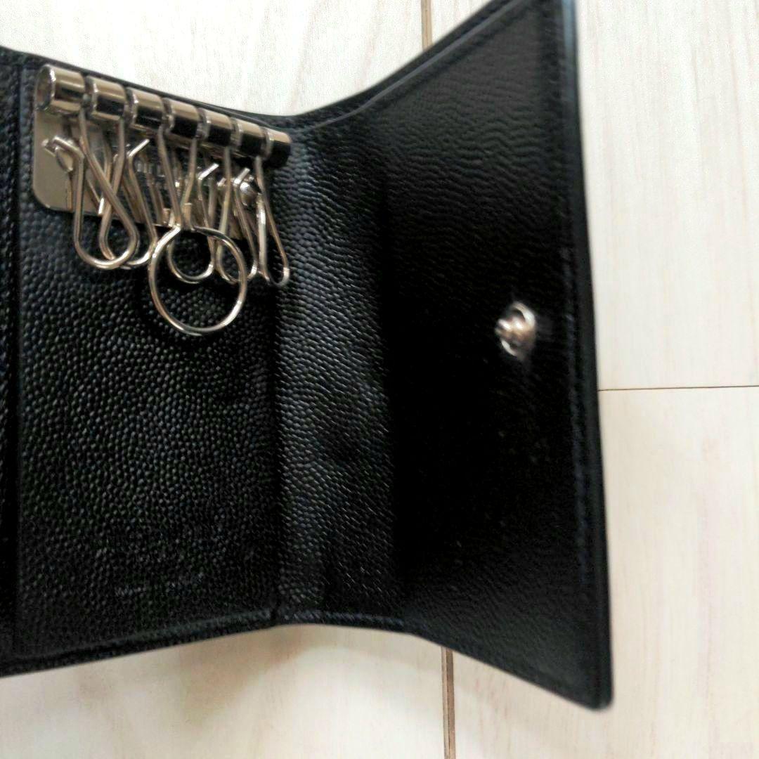 最終値下げ【極美品】SAINT LAURENT キーケース型三つ折り財布 レザー