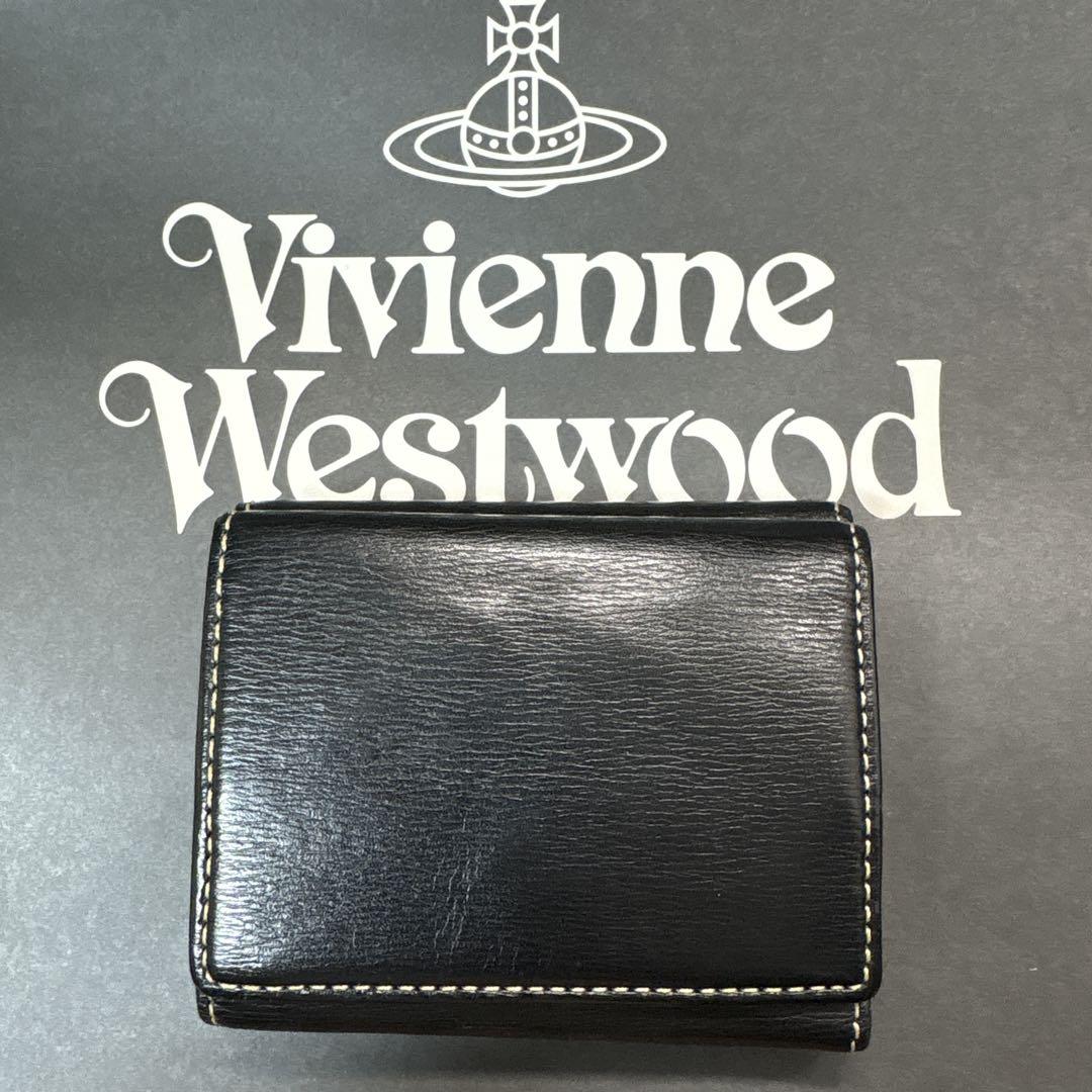Vivienne Westwood ブラック三つ折り財布