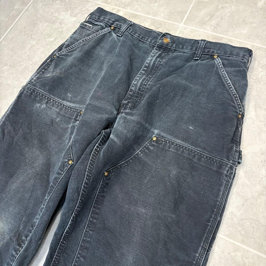 【極上ボロ】Carhartt カーハート ダブルニー ブラック