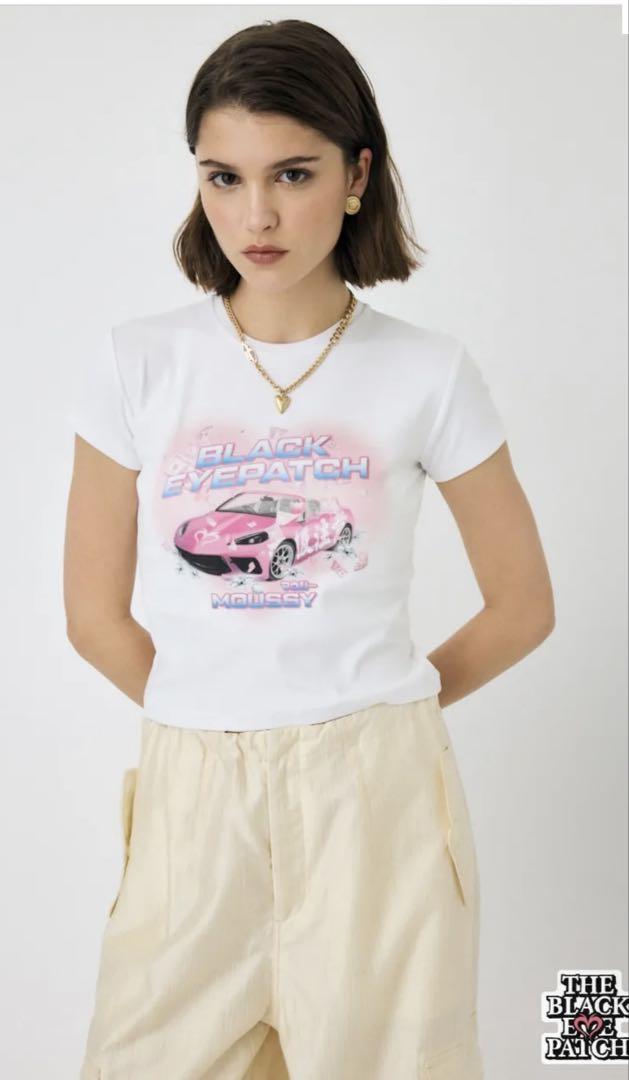 BEP グラフィック BABY TEE moussy Tシャツ MOUSSY BEP グラフィック BABY TEE