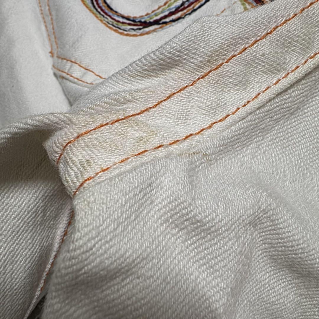 TRUE RELIGION トゥルーレリジョン JOEY フレア ホワイトデニム