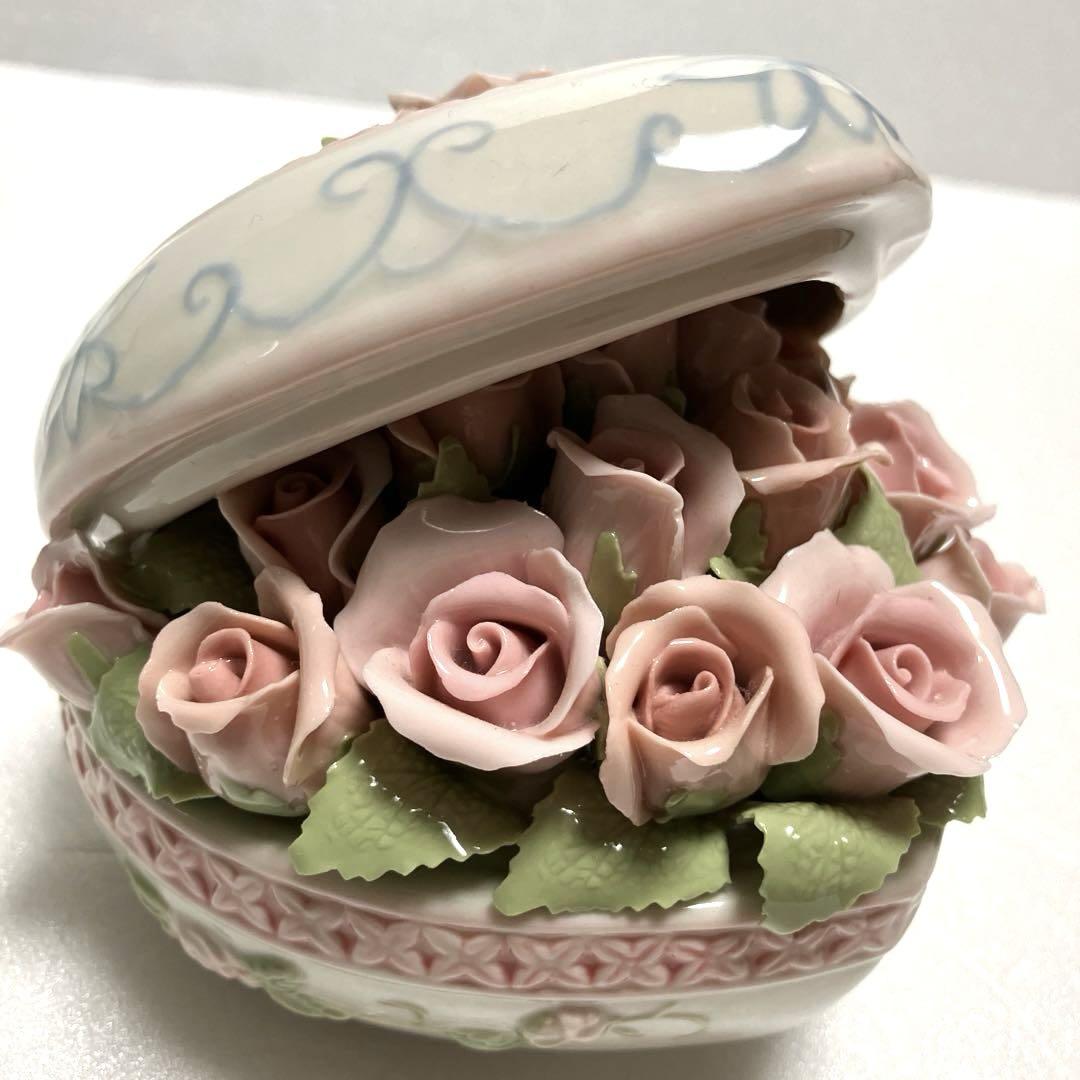 ハートブーケ　薔薇　オルゴール
