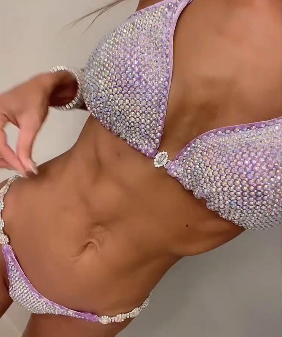 大会用ビキニseason bikini コンテスト用キラキラビキニ
