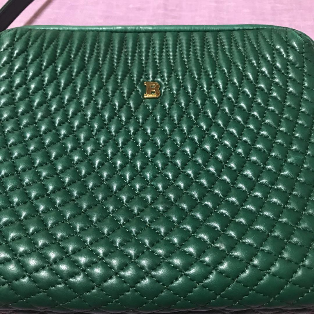 BALLY グリーン ショルダーバッグ - メルカリ