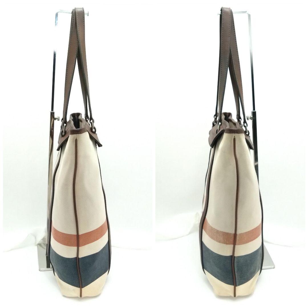 COACH キャンバス トートバッグ ブリーカー ストライプド A4収納