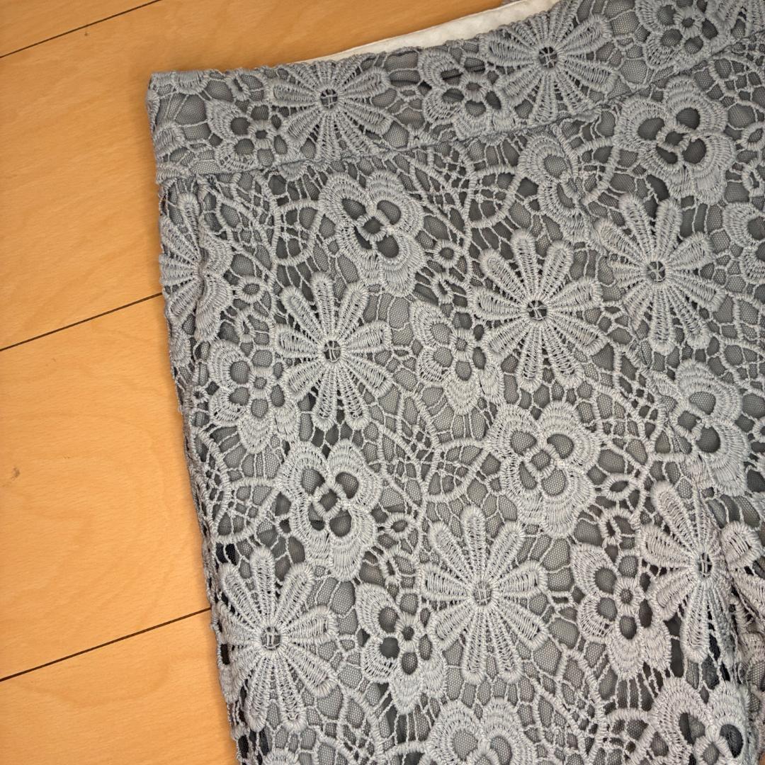 レースパンツ グレー